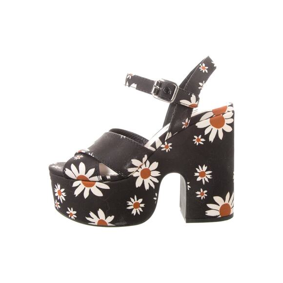 ❤️Miu Miu Canvas Floral Print Slingback Platform Heels❤️ - Picture 2 of 5